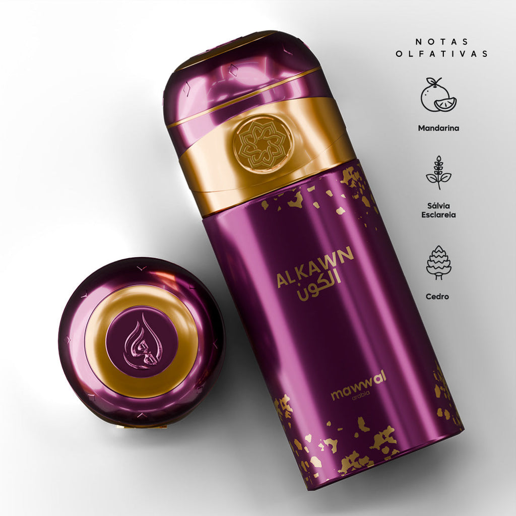 Kit Unissex Alkawn Mawwal Arábia – Hidratante Corporal e Spray