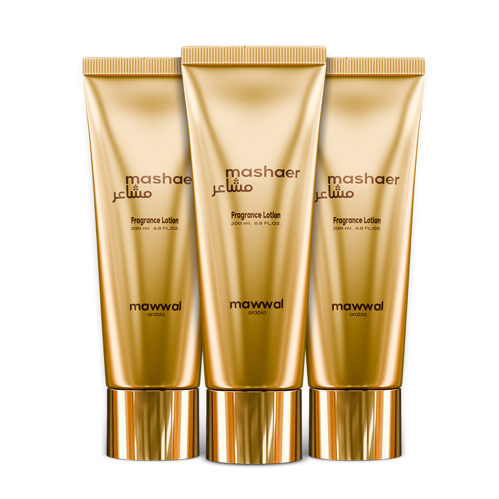 Kit 3 Cremes Hidratantes Mawwal Mashaer Feminino 200ml