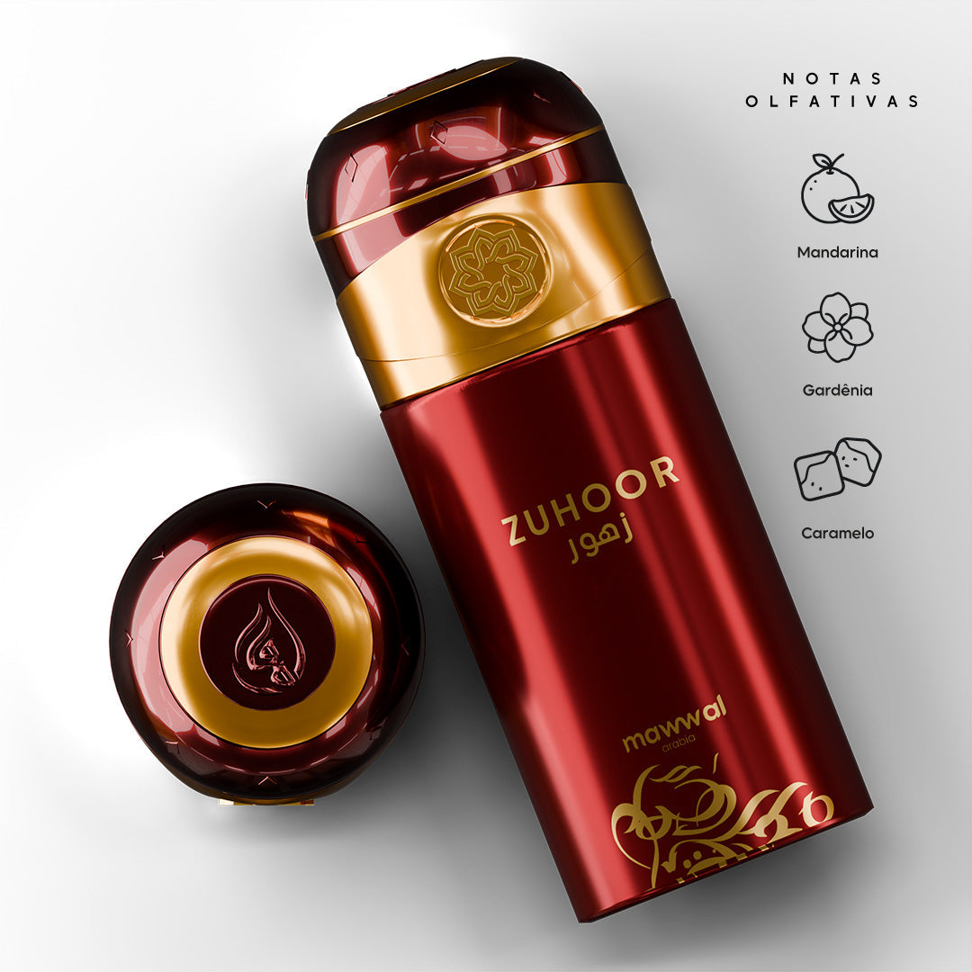 Kit 3 Perfumes Spray Mawwal Zuhoor Feminino 250ml